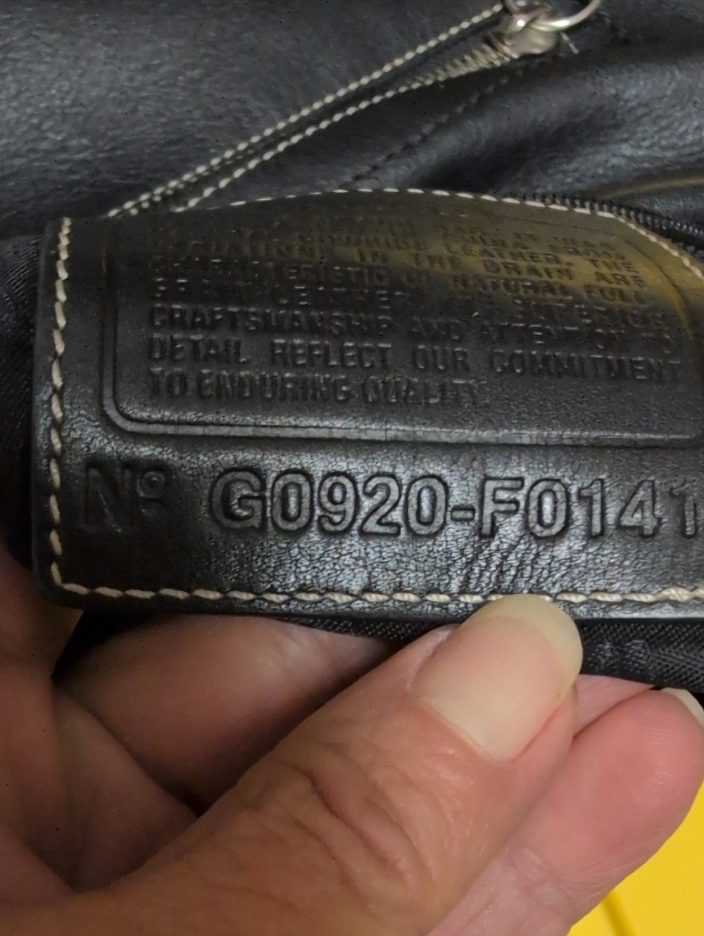 Coach Black Leather Shoulder purse - Picture 11 of 12